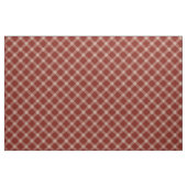 赤と白の小さな対角の格子縞 ファブリック (ファットクウォーター)