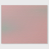 赤と白の山形を作成 ラッピングペーパー (フラット)