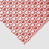 赤と白の愛ハートバレンタインデー 薄葉紙 (詳細)