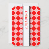 赤と白の招待状 招待状 (正面)