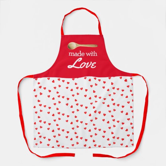 赤と白の料理が好きなあなたに エプロン (正面)