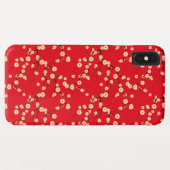 赤と白の日本の桜の模様 Case-Mate iPhoneケース (裏面(横))