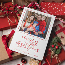 赤と白の星2枚の写真メリークリスマス