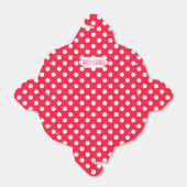 赤と白の水玉模様テイクアウトお願いボックス フェイバーボックス (折り畳みなし)