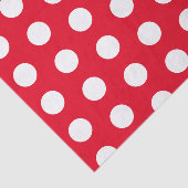 赤と白の水玉模様 薄葉紙 (詳細)