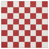 赤と白の点検された生地 ファブリック (見本)
