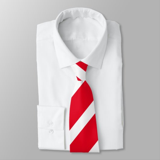 赤と白の理髪店のストライプのタイ ネクタイ (タイ)