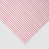 赤と白の細い縦縞のティッシュペーパー 薄葉紙 (詳細)