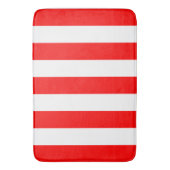 赤と白の縦ストライプ バスマット (正面縦)