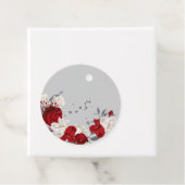 赤と白の花の植物ラベル フェイバータグ (インサイチュ)