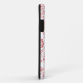 赤と白の花模様 Case-Mate iPhoneケース (裏面/右)