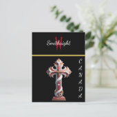 赤と白の調和 ポストカード (スタンド正面)