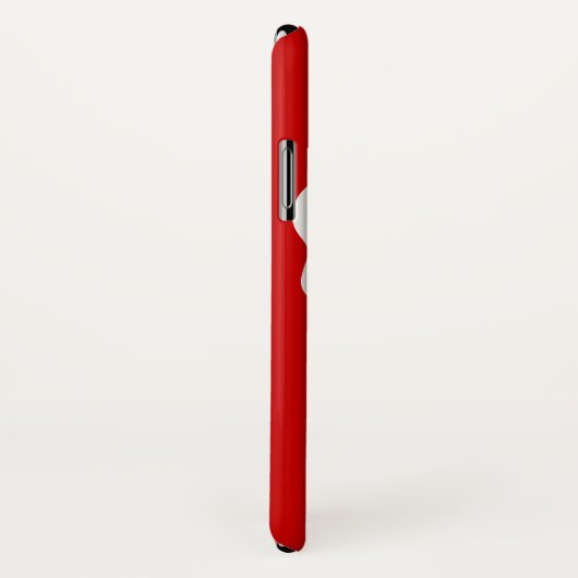 赤と白のiphoneと示されるヘッドホーンDJは包装します Case-Mate iPhoneケース (裏面/右)