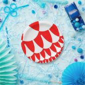 赤と白はかりで測 ペーパープレート (パーティー)