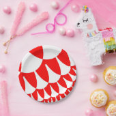 赤と白はかりで測 ペーパープレート (パーティー)