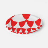 赤と白はかりで測 ペーパープレート (アングル)