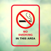 赤と白はっきりした喫煙なしメタルAフレーム ウィンドウサイン (シート3)