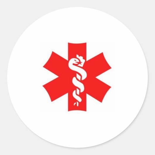 赤と白も ラウンドシール (正面)