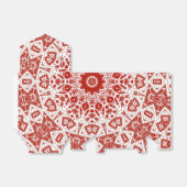 赤と白エスニック・バンダナ フェイバーボックス (折り畳みなし)