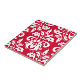 赤と白エレガント聖降誕祭 タイル (側面)