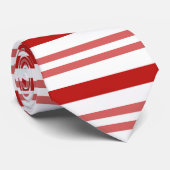 赤と白キャンディストライプー ネクタイ (ロール)
