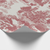 赤と白クリスマス冬のワンダーランド ラッピングペーパー (角)