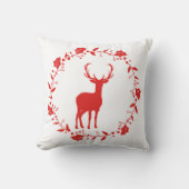 赤と白クリスマス枕の頭 クッション (正面)