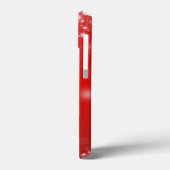 赤と白グリッターガーリーモノグラム名 Case-Mate iPhoneケース (裏面 / 左)