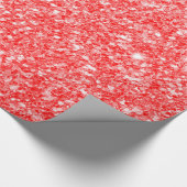 赤と白グリッター ラッピングペーパー (角)