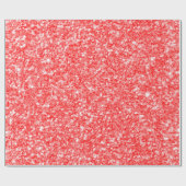 赤と白グリッター ラッピングペーパー (フラット)