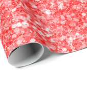 赤と白グリッター ラッピングペーパー (ロールコーナー)
