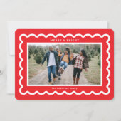 赤と白シンプル貝 シーズンカード (正面)