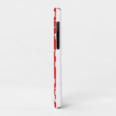 赤と白ジグザグ模様 Case-Mate iPhoneケース (裏面/左)