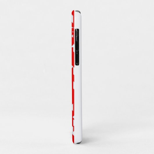 赤と白ジグザグ模様 Case-Mate iPhoneケース (裏面/左)