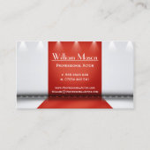 赤と白ステージアクター – 名刺 (正面)