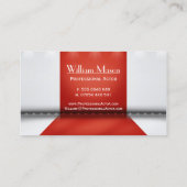 赤と白ステージアクター – 名刺 (裏面)