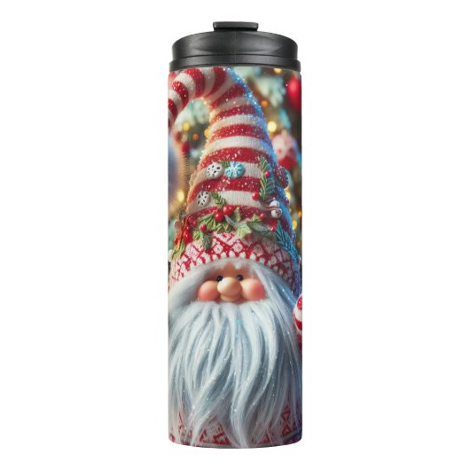 赤と白ストライプの格言 タンブラー (正面)