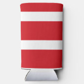 赤と白ストライプの スリム缶クーラー (裏面)