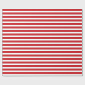 赤と白ストライプクリスマス包装紙 ラッピングペーパー (フラット)