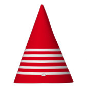 赤と白ストライプピエロパーティー帽子 パーティーハット (右)