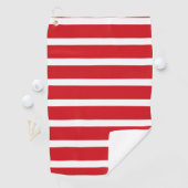 赤と白ストライプ型 ゴルフタオル (インサイチュ)