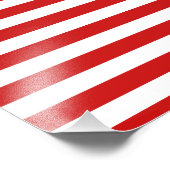 赤と白ストライプ型 フォトプリント            (角)