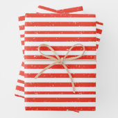 赤と白ストライプ紙シート ラッピングペーパーシート (インサイチュ)