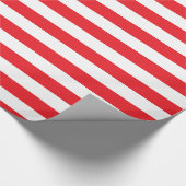 赤と白ストライプ紙 ラッピングペーパー (角)