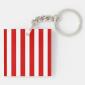 赤と白ストライプ キーホルダー (裏面)