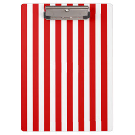 赤と白ストライプ クリップボード