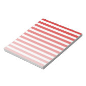 赤と白ストライプ ノートパッド (回転)