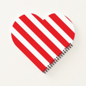 赤と白ストライプ ノートブック (裏面)