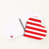 赤と白ストライプ ノートブック (内部)