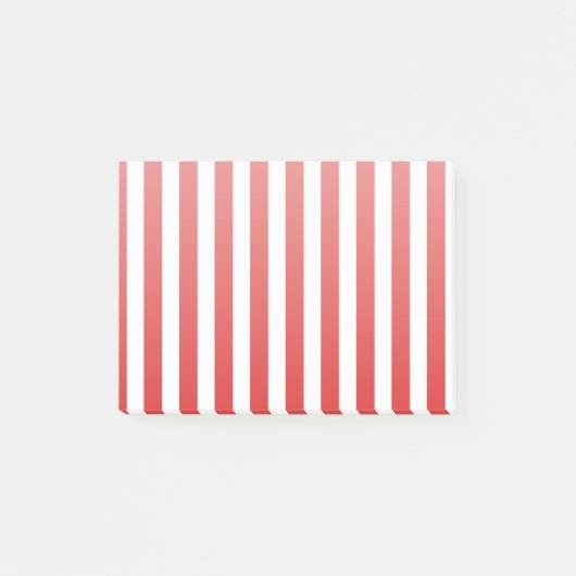赤と白ストライプ ポストイット (正面)
